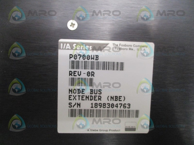 FOXBORO P0700WB NBE NODE BUS EXTENDER  UNMP