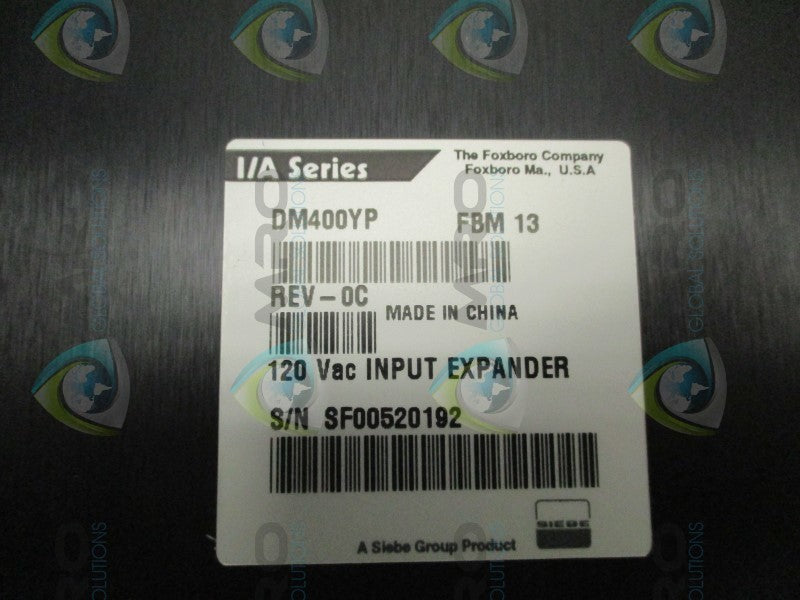 FOXBORO DM400YP FBM13 INPUT EXPANDER  UNMP
