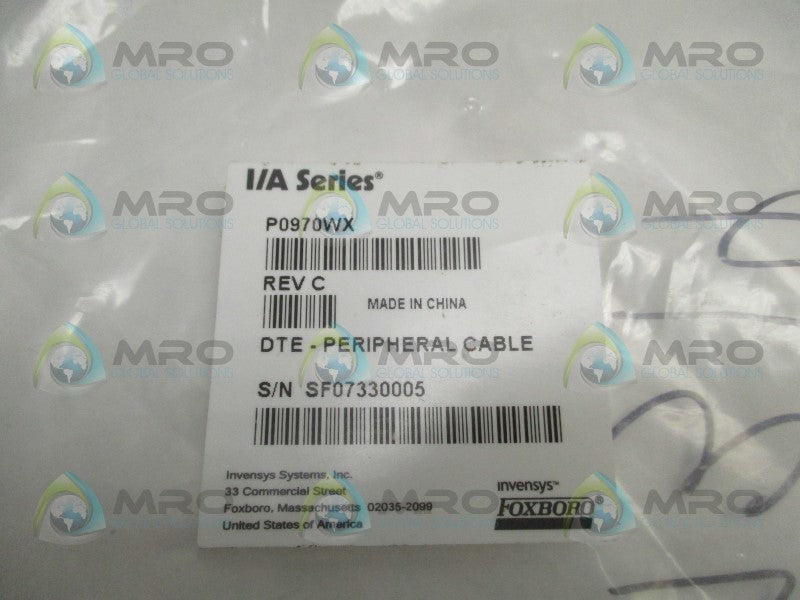 FOXBORO P0970WX DTE PERIPHERAL CABLE  NSNP