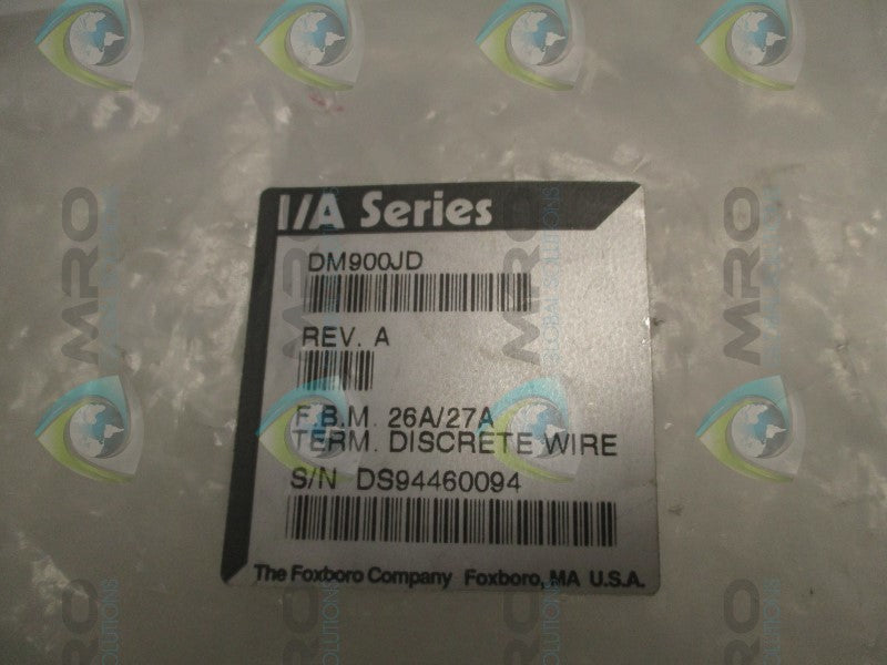 FOXBORO DM900JD TERMINAL ASSEMBLY  NSNP