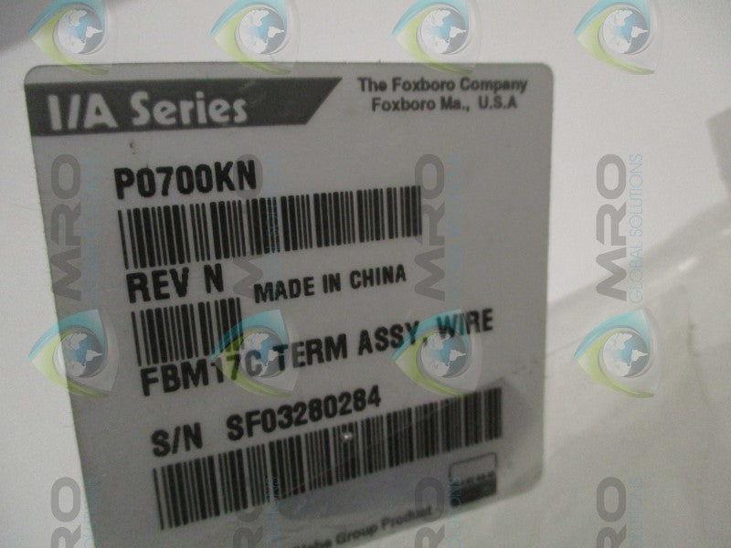 FOXBORO P0700KN TERMINAL ASSEMBLY  NSNP