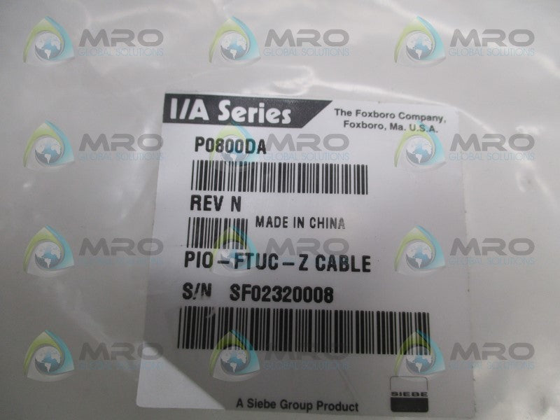 FOXBORO P0800DA PIO-FTUC-Z CABLE  NSNP