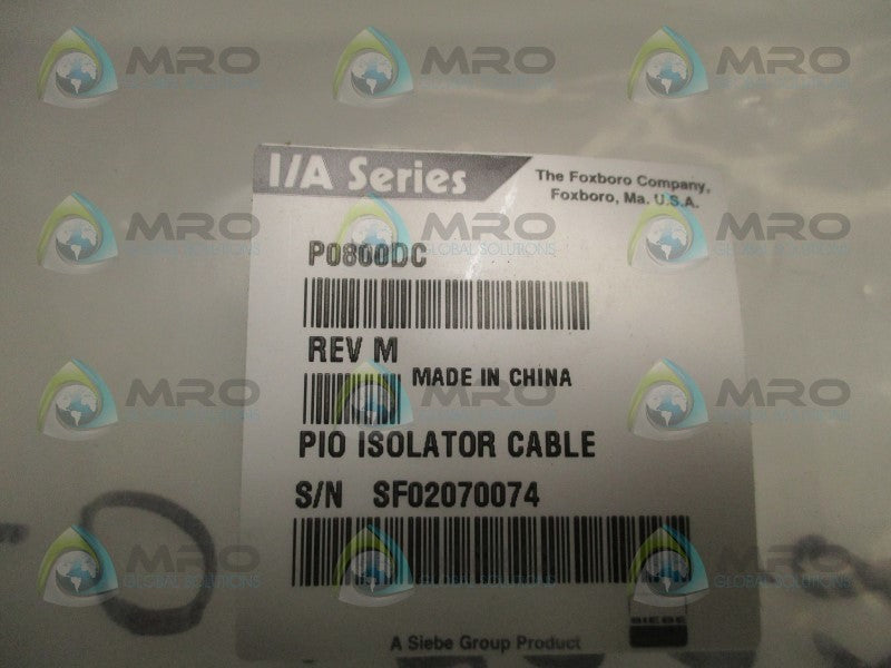 FOXBORO P0800DC PIO ISOLATOR CABLE  NSNP