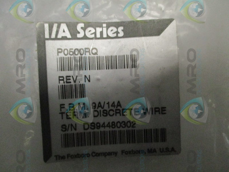 FOXBORO P0500RQ TERMINAL ASSEMBLY  NSNP