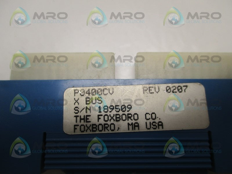 FOXBORO P0400CV CONNECTOR MODULE (AS PICTURED)  UNMP