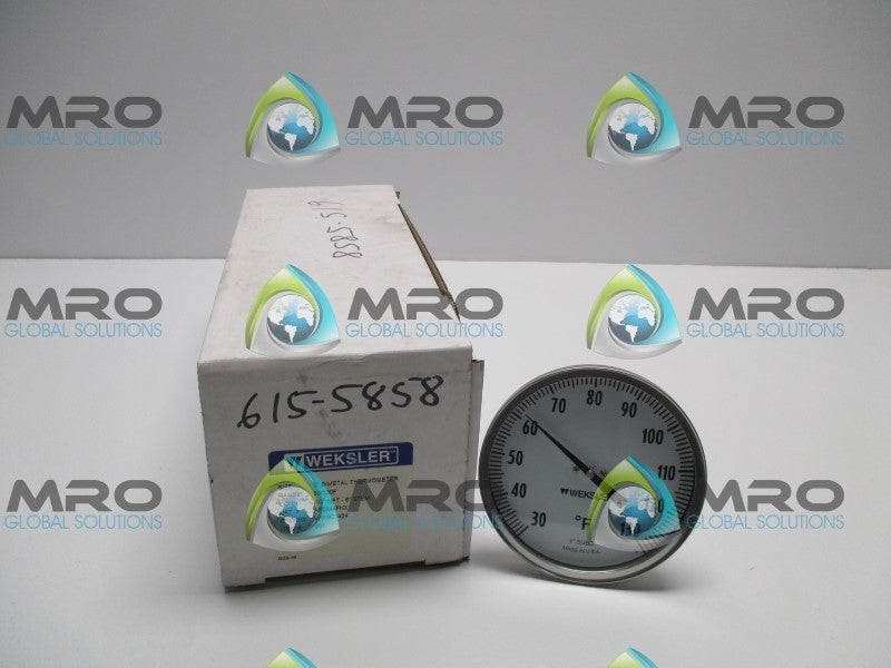 WEKSLER AF0644FNX-30/130F BIMETAL THERMOMETER 30/130F 6" STEM  NSMP
