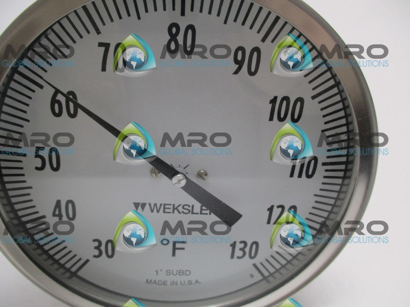 WEKSLER AF0644FNX-30/130F BIMETAL THERMOMETER 30/130F 6" STEM  NSMP