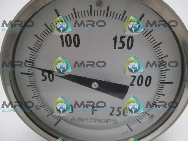 ASHCROFT 50E160E040-0/250F BIMETAL THERMOMETER 2/250F 4" STEM  NSMP