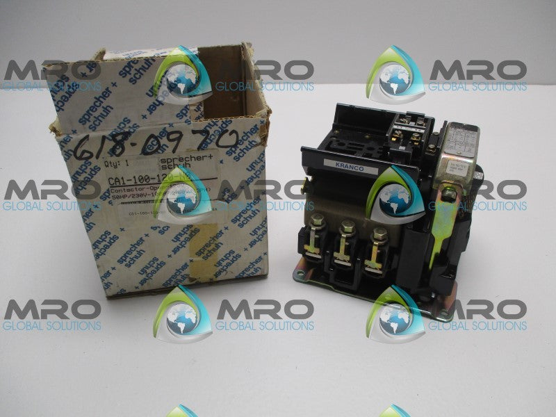SPRECHER+SCHUH CA1-100-120-N0 CONTACTOR 120V  NSMP