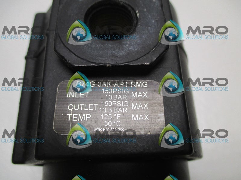 NORGREN B74G-3AK-AP1-RMG FILTER/REGULATOR  UNMP