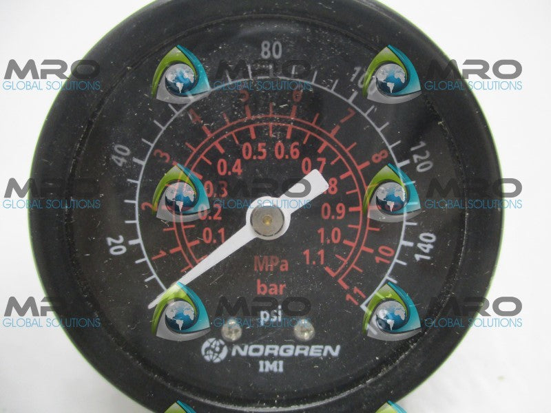 NORGREN 18-013-226W PRESSURE GAUGE 0-160PSI  NSMP