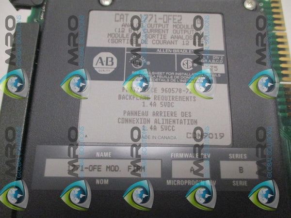 ALLEN BRADLEY 1771-OFE2 SER. B F/W A  NSMP