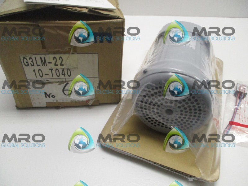 GTR G3LM-22-10-T040 3-PHASE INDUCTION MOTOR 200/220V RATIO: 10: 1  NSMP