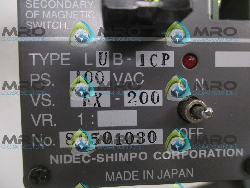 NIDEC-SHIMPO LUB-1CP POWER SUPPLY  NSNP