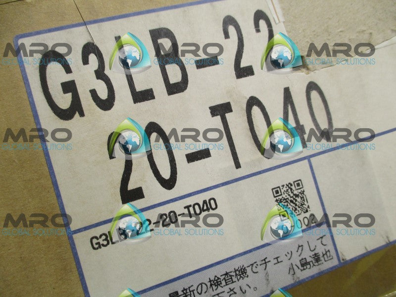 GTR G3LB-22-20-T040 3-PHASE INDUCTION MOTOR 200/220V RATIO: 20:1  NSMP