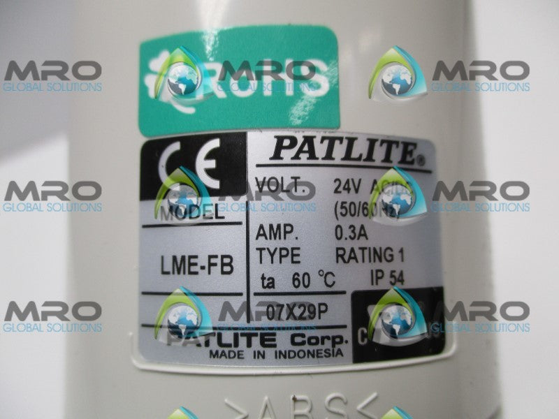PATLITE LME-FB STACK LIGHT TOWER  NSNP
