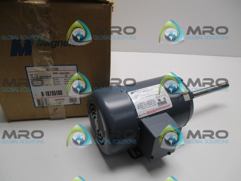 MAGNETEK 8-18795100 8-187951-01 AC MOTOR RPM: 3450/2850 HP: 2.0  NSMP