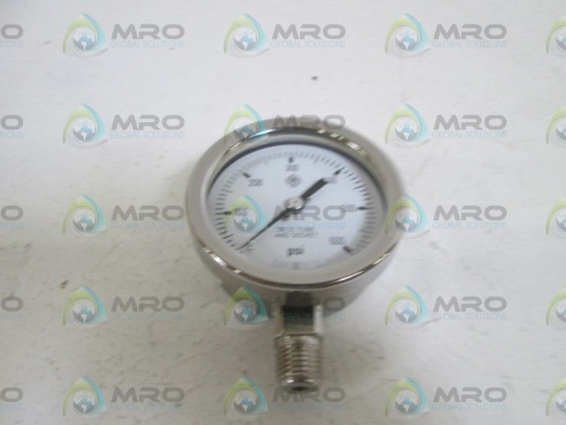MC DANIEL CONTROLS, INC. GAUGE 1/4" NPT 0-600PSI KI *NEW IN BOX*