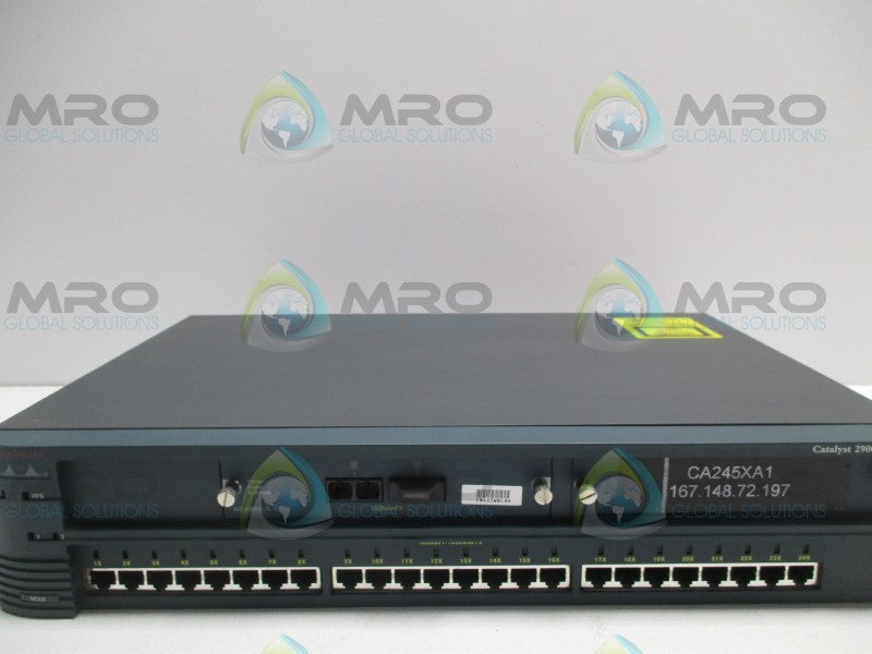 CISCO SYSTEMS CATALYST 2900 WS-C2924M-XL-EN NETWORK SWITCH  UNMP