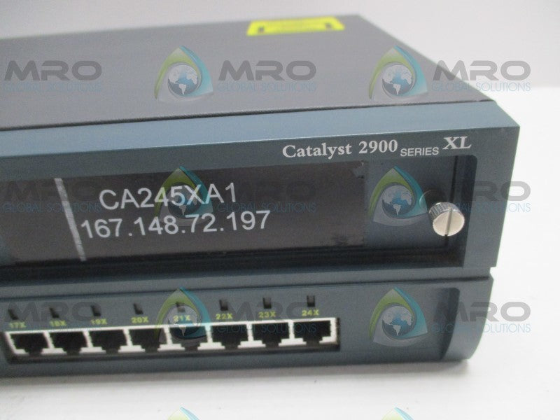 CISCO SYSTEMS CATALYST 2900 WS-C2924M-XL-EN NETWORK SWITCH  UNMP