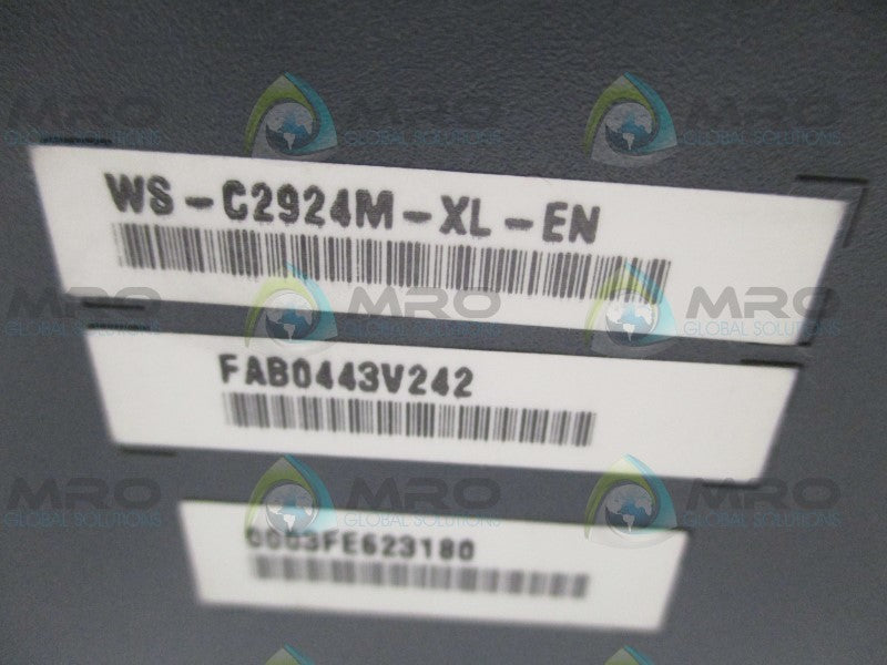 CISCO SYSTEMS CATALYST 2900 WS-C2924M-XL-EN NETWORK SWITCH UNMP