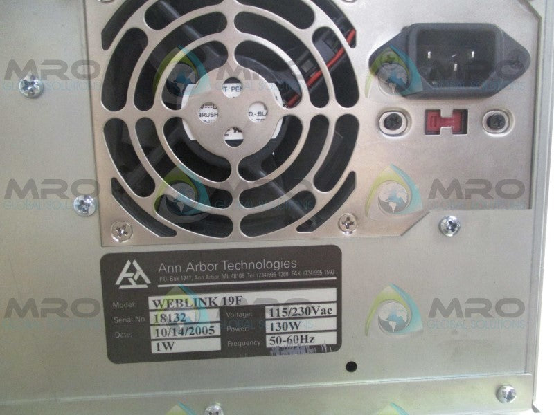 ANN ARBOR TECHNOLOGIES WEBLINK19F MONITOR  UNMP