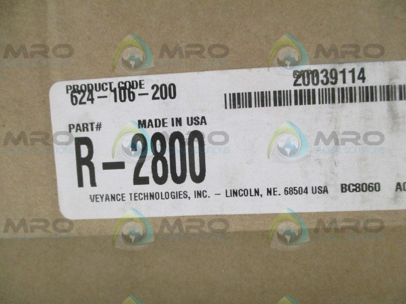 VEYANCE R-2800 20039114 SYNCHRONOUS BELT * FACTORY SEALED *