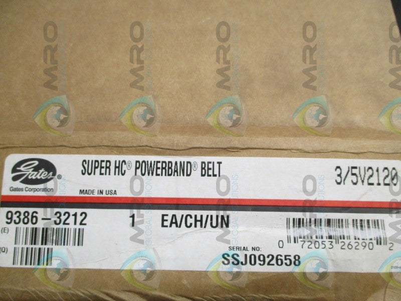 GATES 3/5V2120 9386-3212 SUPER HC POWERBAND BELT  NSMP
