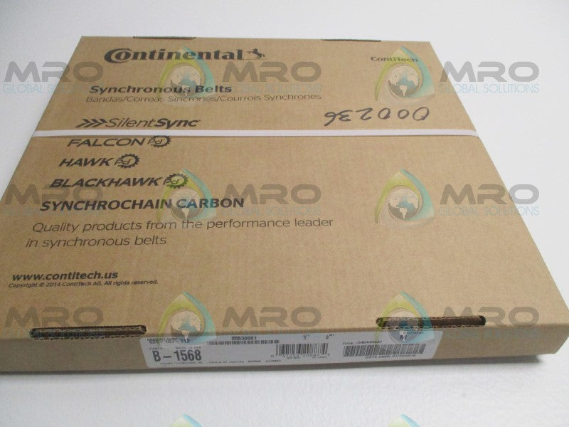 CONTINENTAL B-1568 20038901 SYNCHRONOUS BELT * FACTORY SEALED *