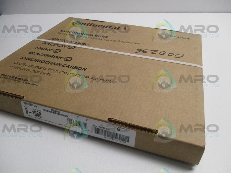 CONTINENTAL B-1568 20038901 SYNCHRONOUS BELT * FACTORY SEALED *