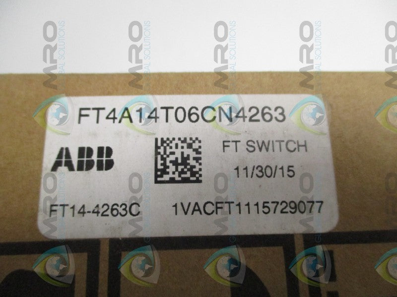 ABB FT4A14T06CN4263 1VACFT1115729077 FLEXITEST SWITCH * FACTORY SEALED *