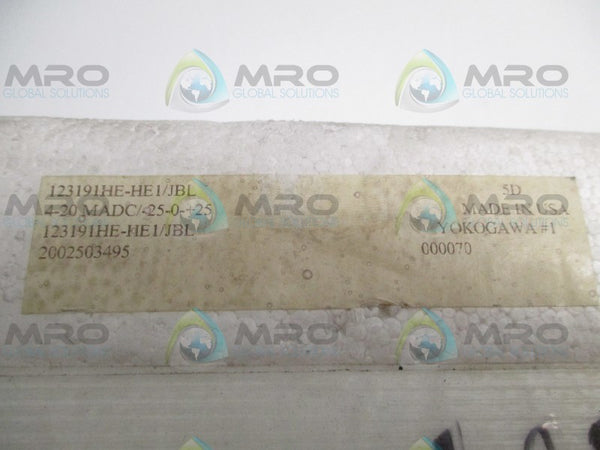 YOKOGAWA 123191HE-HE1/JBL PANEL METER -25-0-+25 MVAR  NSMP