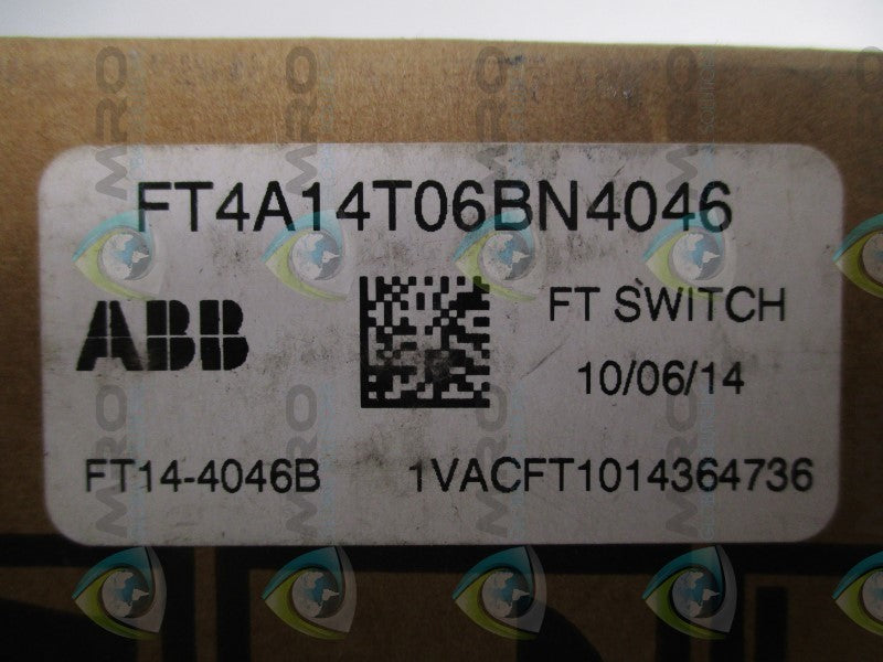 ABB FT4A14T06BN4046 1VACFT1014364736 FLEXITEST SWITCH * FACTORY SEALED *
