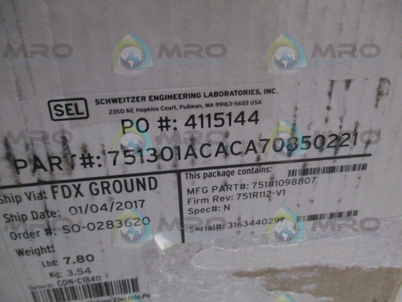 SEL SEL-751 751301ACACA70850221 * NEW IN BOX *