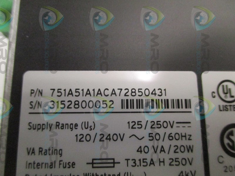 SEL SEL-751A 751A51A1ACA72850431  NSMP