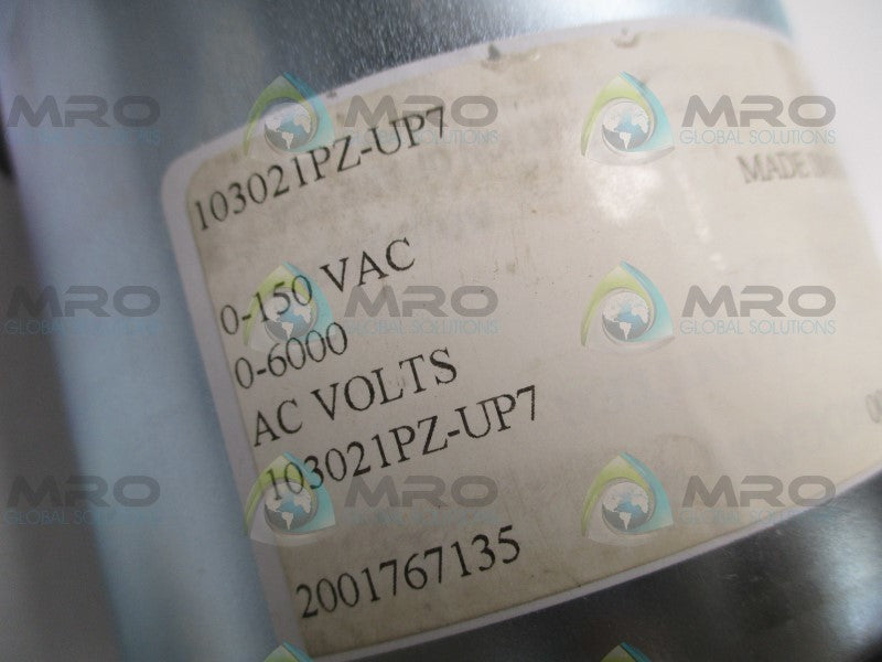 YOKOGAWA 103021PZ-UP7 PANEL METER 0-600V VAC (AS PICTURED)  NSNP