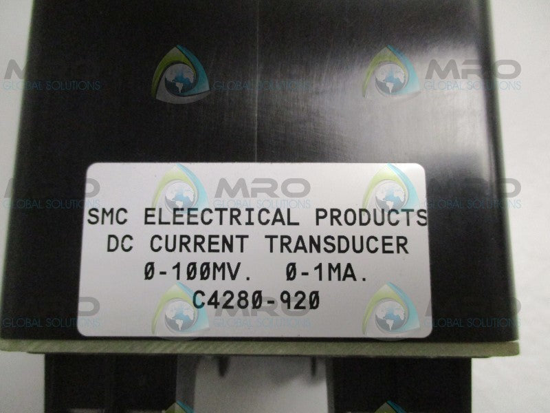 SMC C4280-920 DC CURRENT TRANSDUCER 0-100MV 0-1MA  UNMP