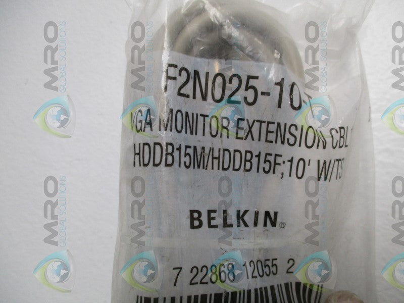 BELKIN F2N025-10-T VGA MONITOR EXTENSION CABLE * NEW IN FACTORY BAG *