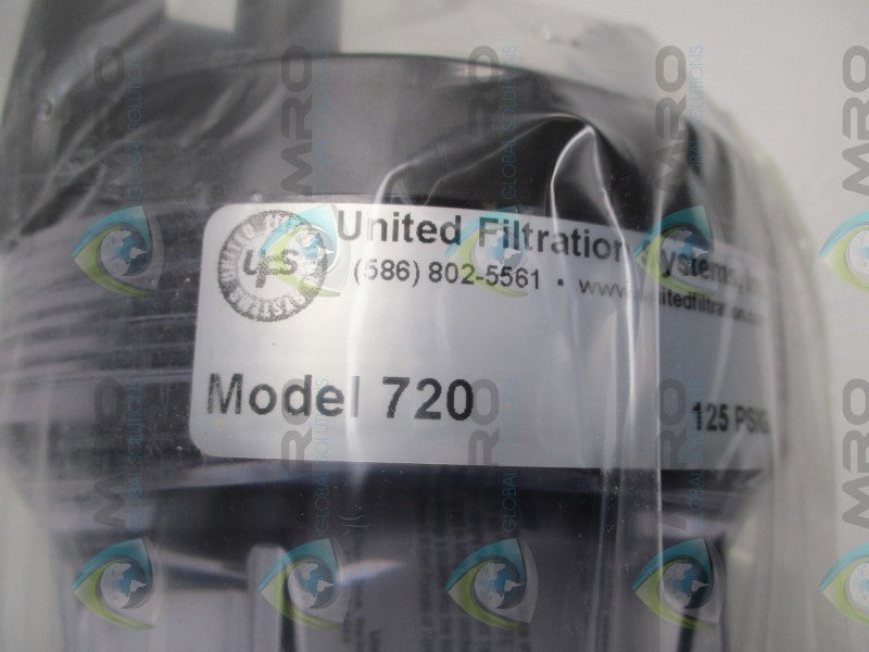 UNITED FILTRATION SYSTEMS 720 PLASTIC FILTER HOUSING  NSMP
