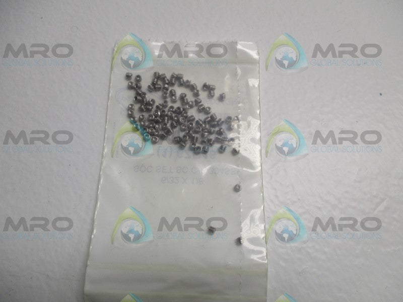 INDUSTRIAL MRO 6ZB16 SOCKET SET 6/32x1/8 (PKG. OF 100) * NEW IN FACTORY BAG *
