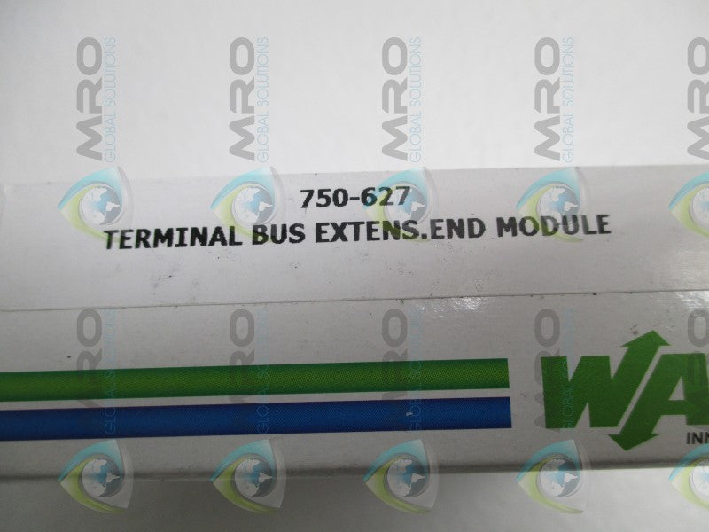 WAGO 750-627 TERMINAL BUS EXTENSION END MODULE * FACTORY SEALED *