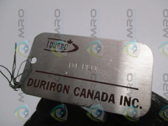 DURCO G411 FLANGED PLUG VALVE * NEW NO BOX *