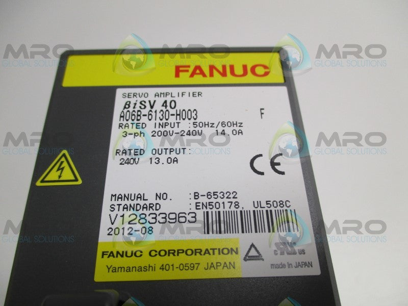 FANUC A06B-6130-H003 SERVO AMPLIFIER  NSMP