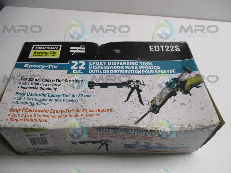 SIMPSON STRON-TIE EDT22S EPOXY DISPENSING TOOL * FACTORY SEALED *