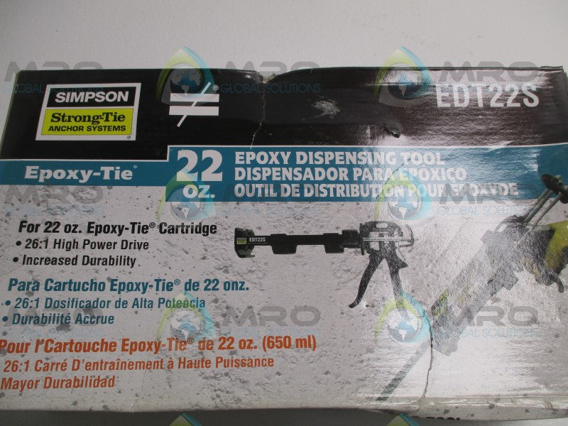 SIMPSON STRON-TIE EDT22S EPOXY DISPENSING TOOL * FACTORY SEALED *