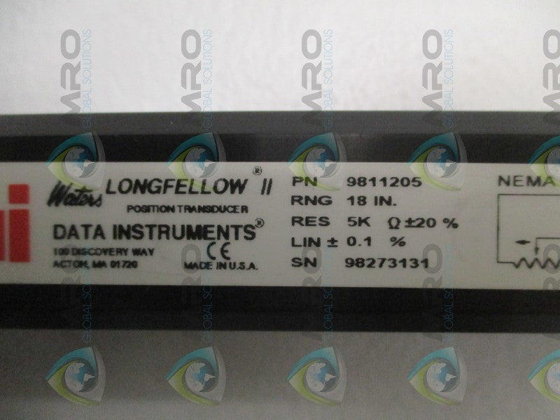 DATA INSTRUMENTS 9811205 POSITION TRANSDUCER 18"  NSMP