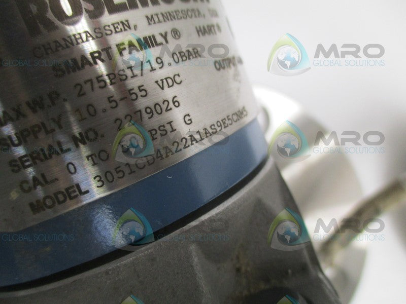 ROSEMOUNT 3051CD4A22A1AS9E5CNM5 XXXXX-0761-2042 TRANSMITTER  NSNP