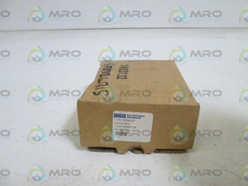 WIKA GAUGE 233.54 2.5" 60PSI 1/4" NPT LM 9831873 *NEW IN BOX*