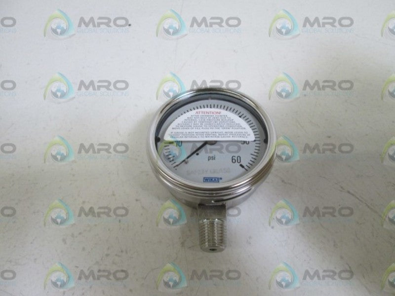 WIKA GAUGE 233.54 2.5" 60PSI 1/4" NPT LM 9831873 *NEW IN BOX*