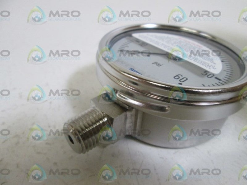 WIKA GAUGE 233.54 2.5" 60PSI 1/4" NPT LM 9831873 *NEW IN BOX*